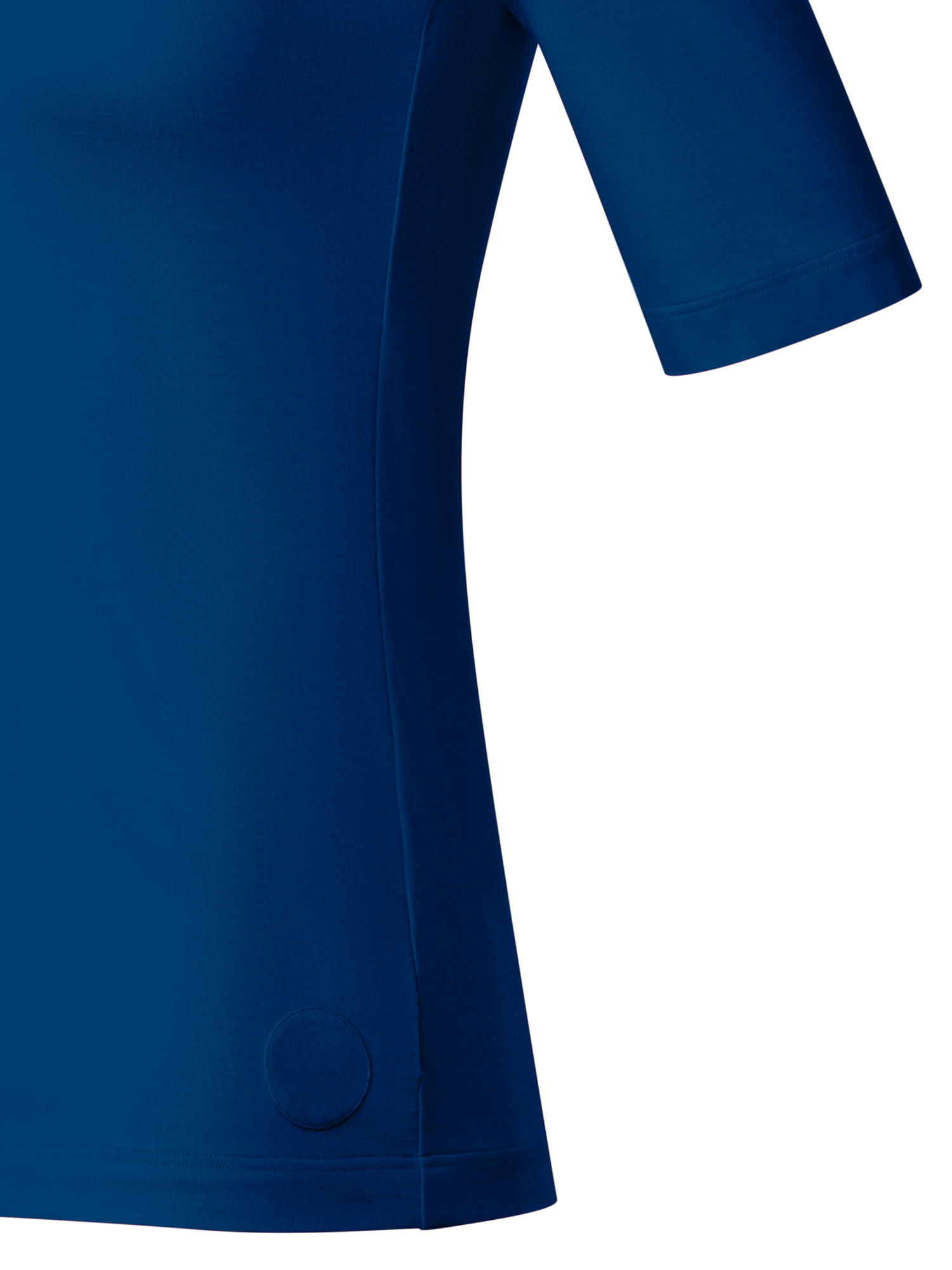 Designer Square Neck Half Sleeve T-Shirt in Modal - blue