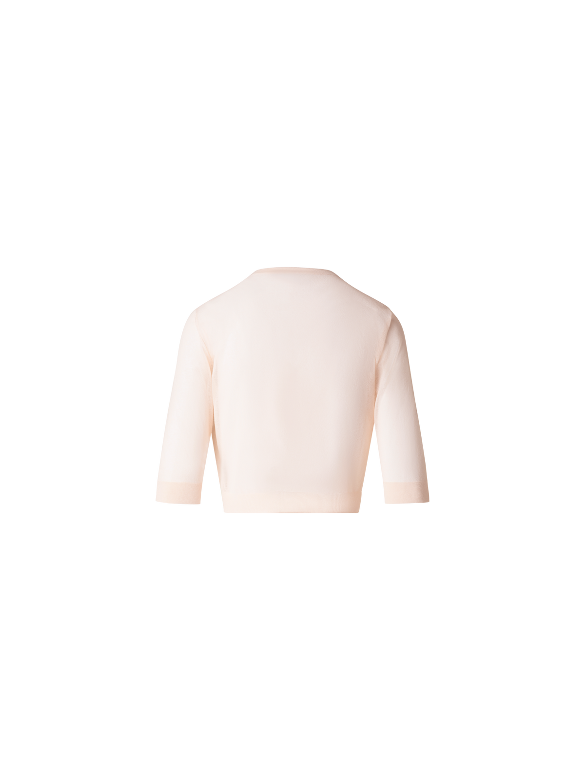 Designer Semi-Sheer Short Knit Cardigan - neutral - pastel - beige