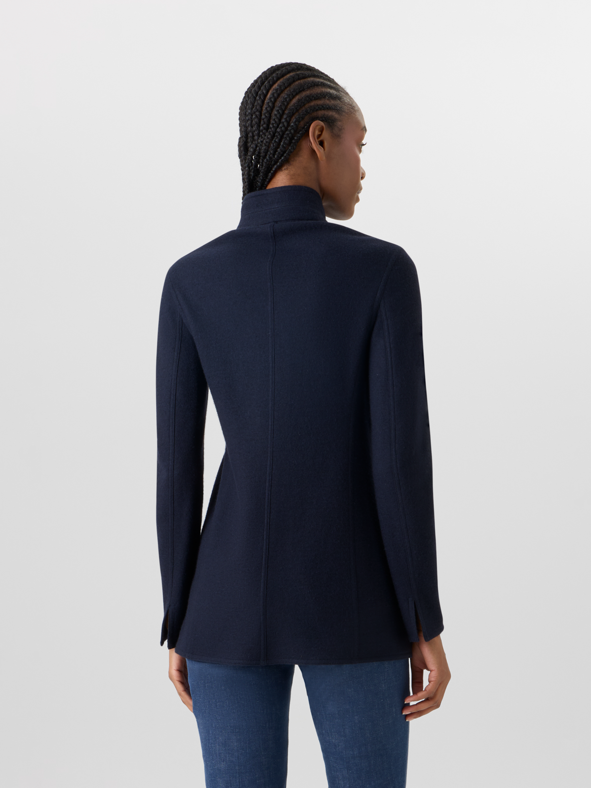Designer Liam Jacket in Cashmere-Jersey - navy #editorial