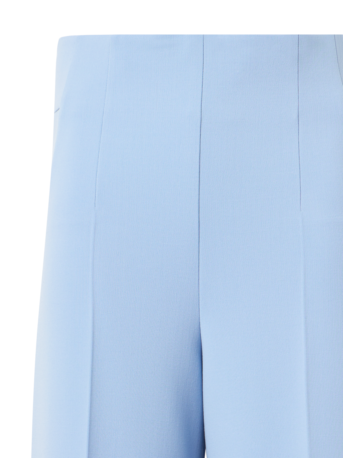 Designer High-Waist Wool Double-Face Pants