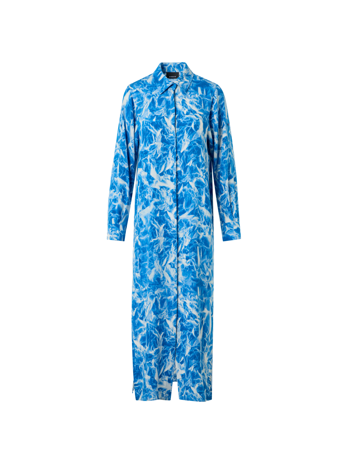 Whitecaps Print Silk Crêpe Midi Tunic Dress – Akris Inc
