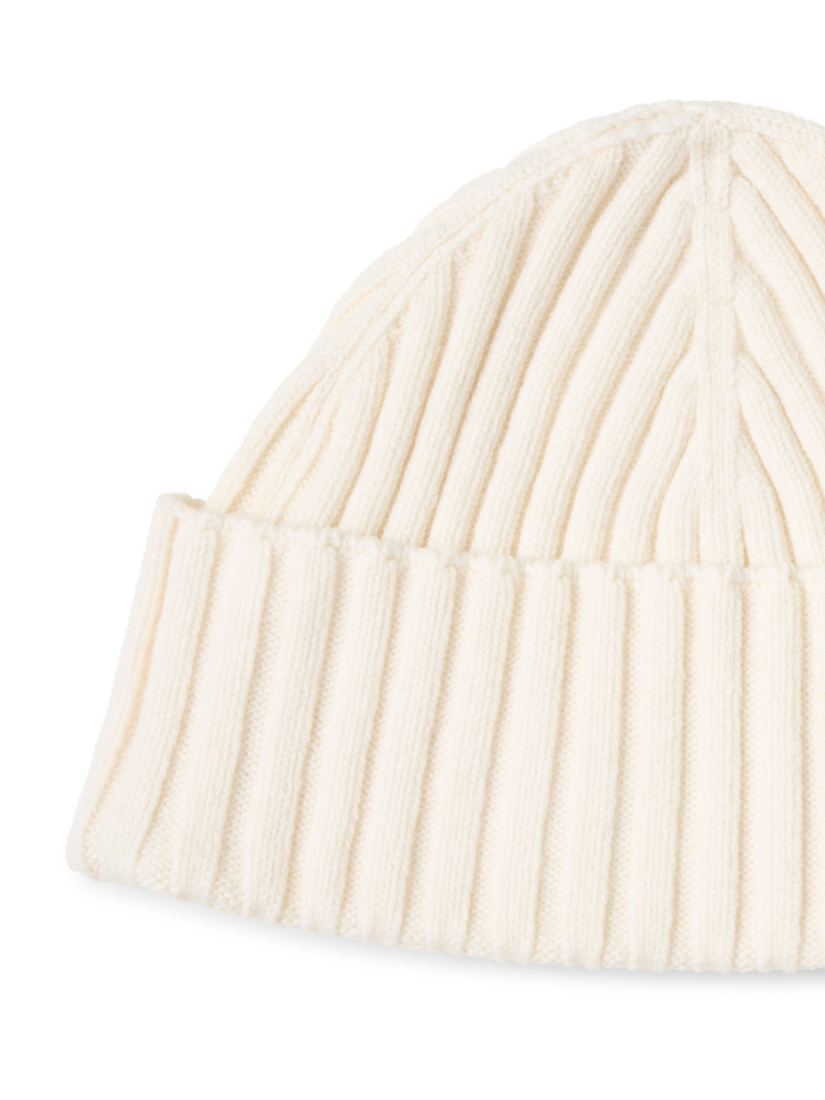 Designer Wool Cashmere Beanie - white