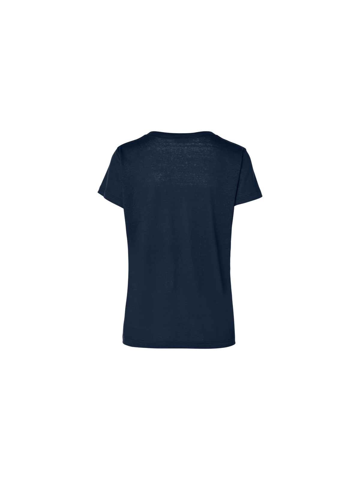 Designer Linen Jersey T-Shirt - navy - blue