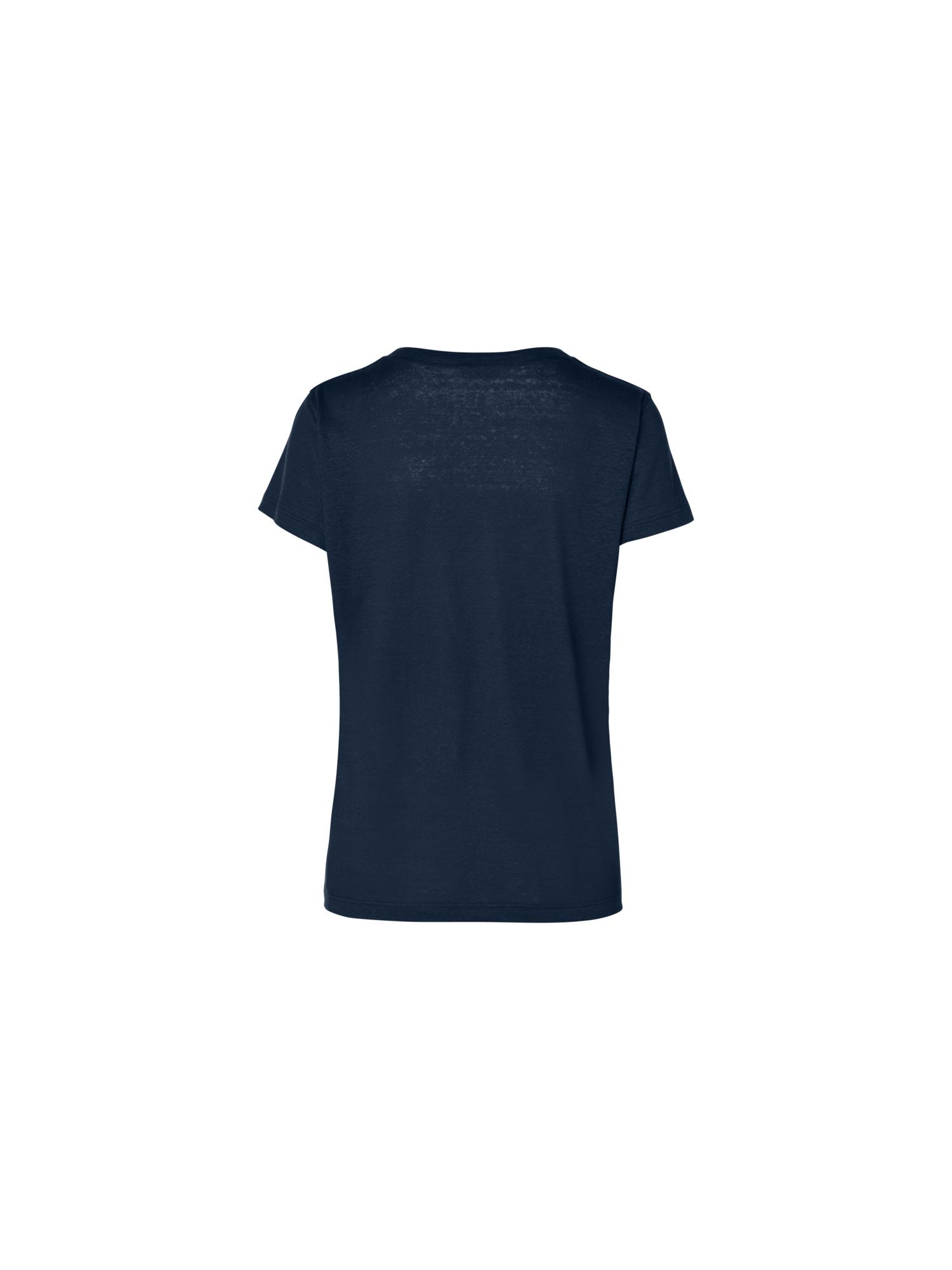 Designer Linen Jersey T-Shirt - navy - blue