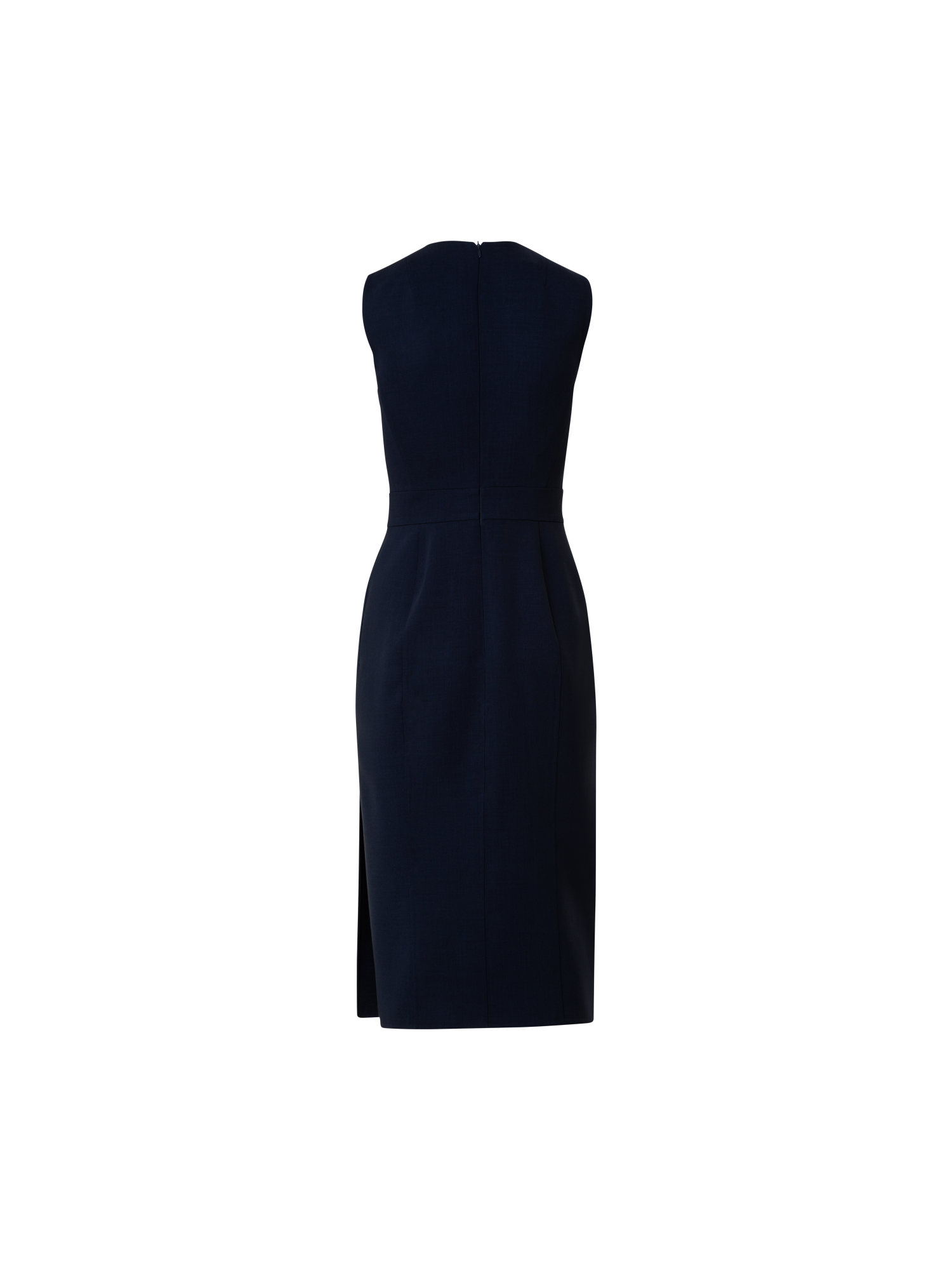 Sleeveless Sheath Dress from Wool Double-Face navy / 14 Sleeveless Sheath Dress from Wool Double-Face navy / 14
