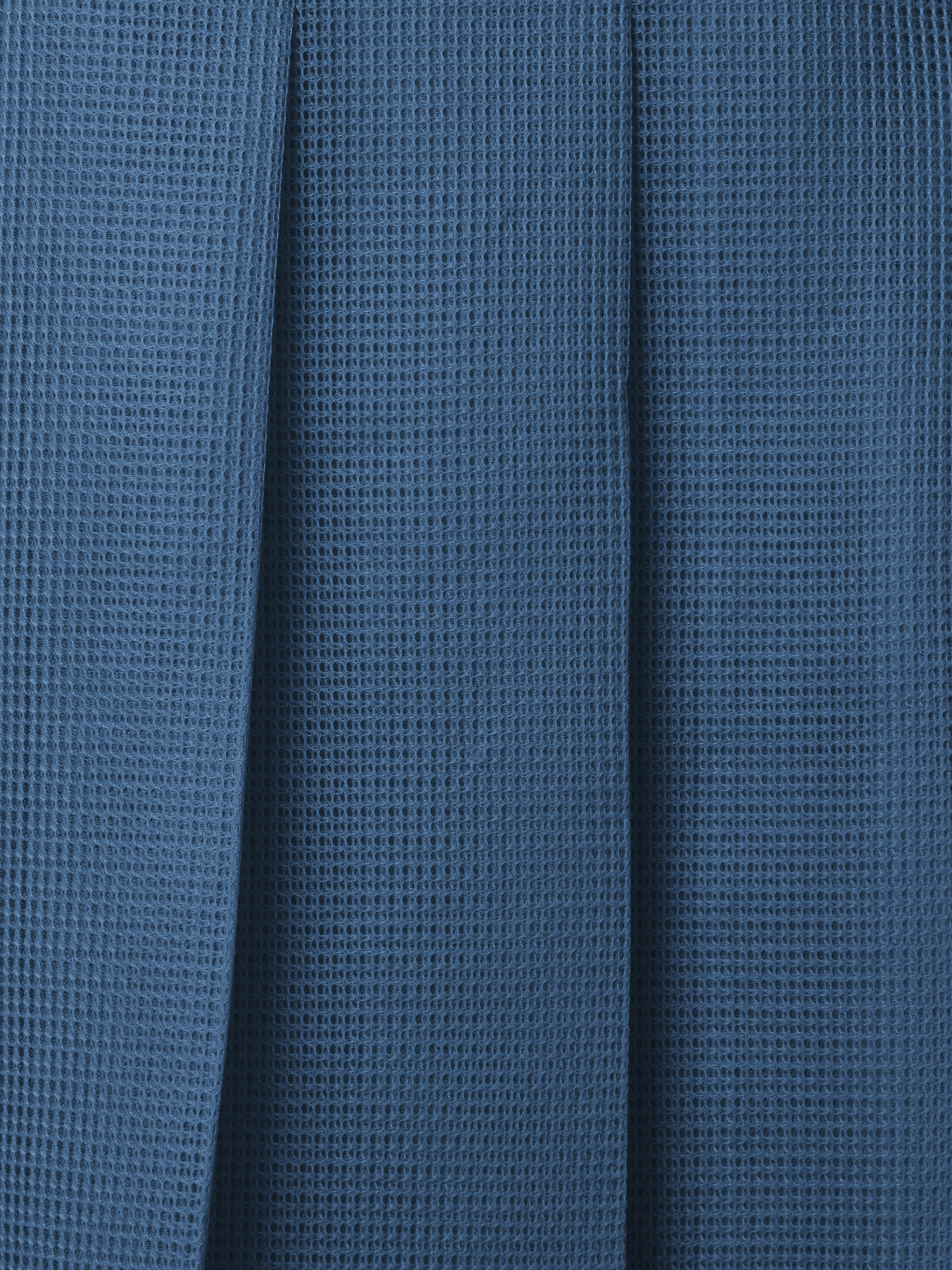 Designer Pleated Midi Skirt in Techno Grid - blue