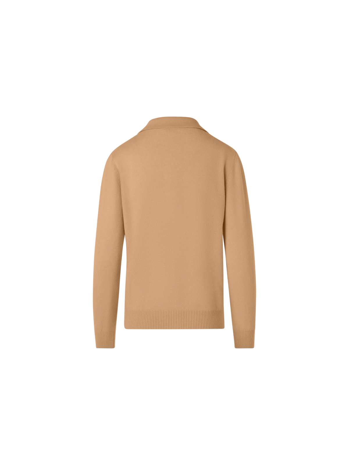 Designer Long-Sleeve Cashmere Knit Sweater - brown