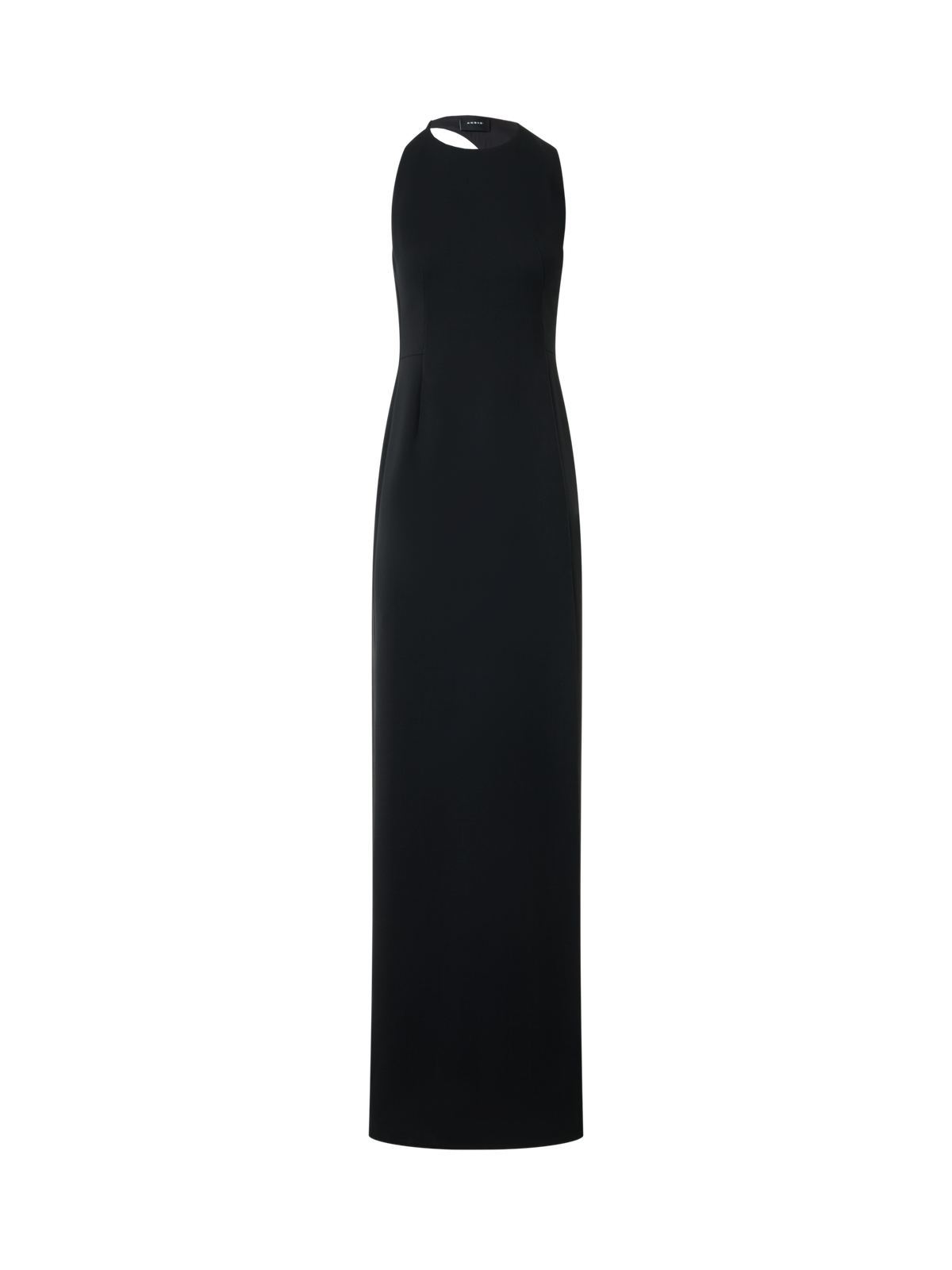 Designer Gown with Orbit Cutout Back - black