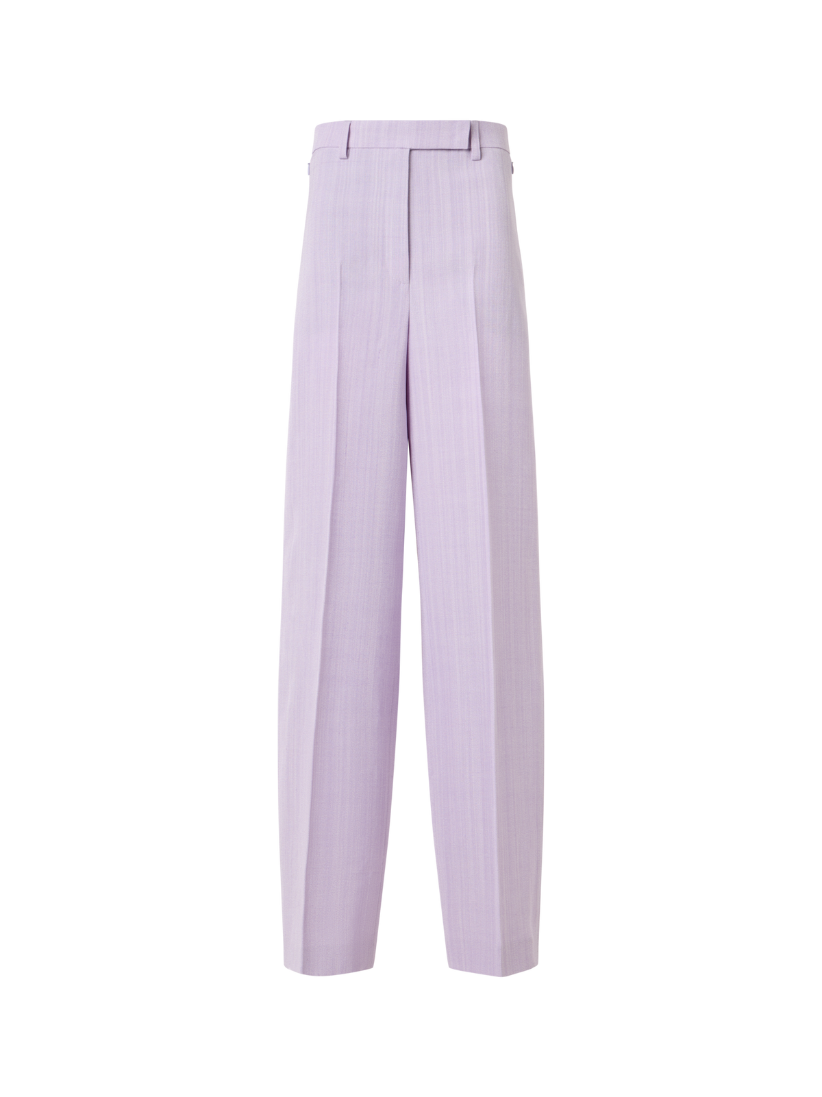 Designer Forest Wide-Straight-Leg Pants in Viscose-Silk Melange Twill - pastel