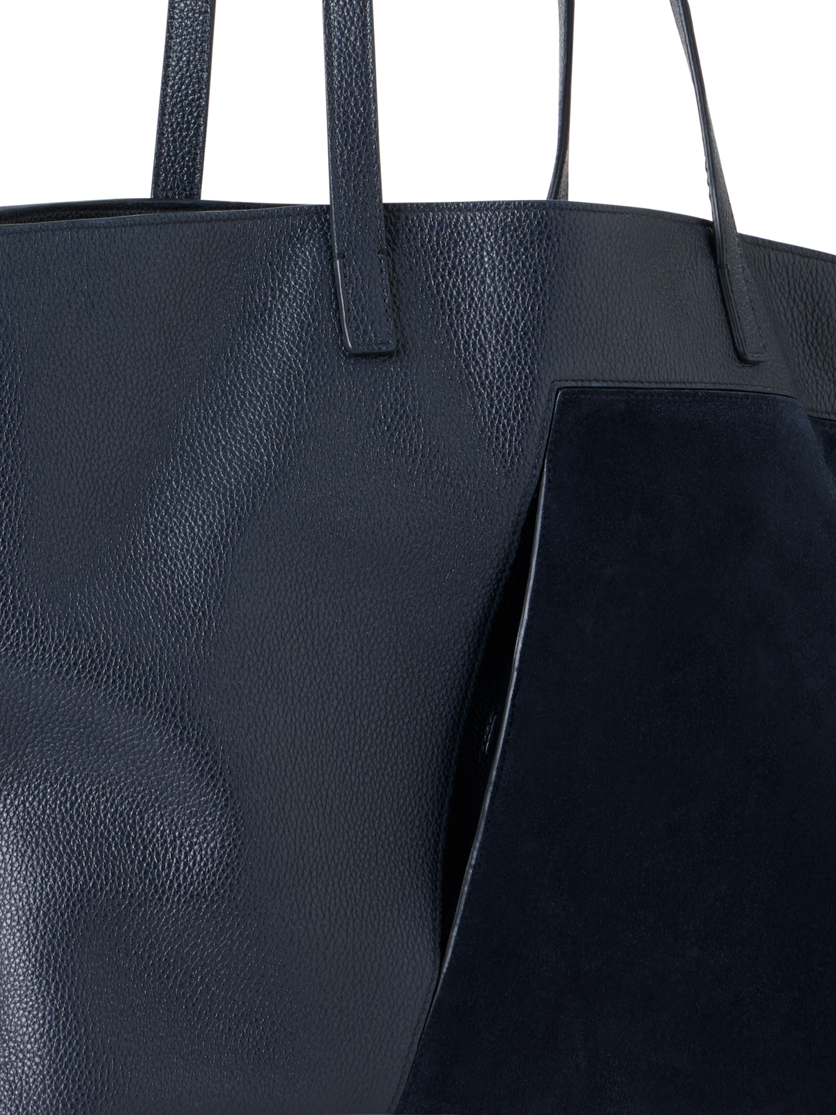 Designer Ai Medium Shoulder Tote - neutral - navy - blue