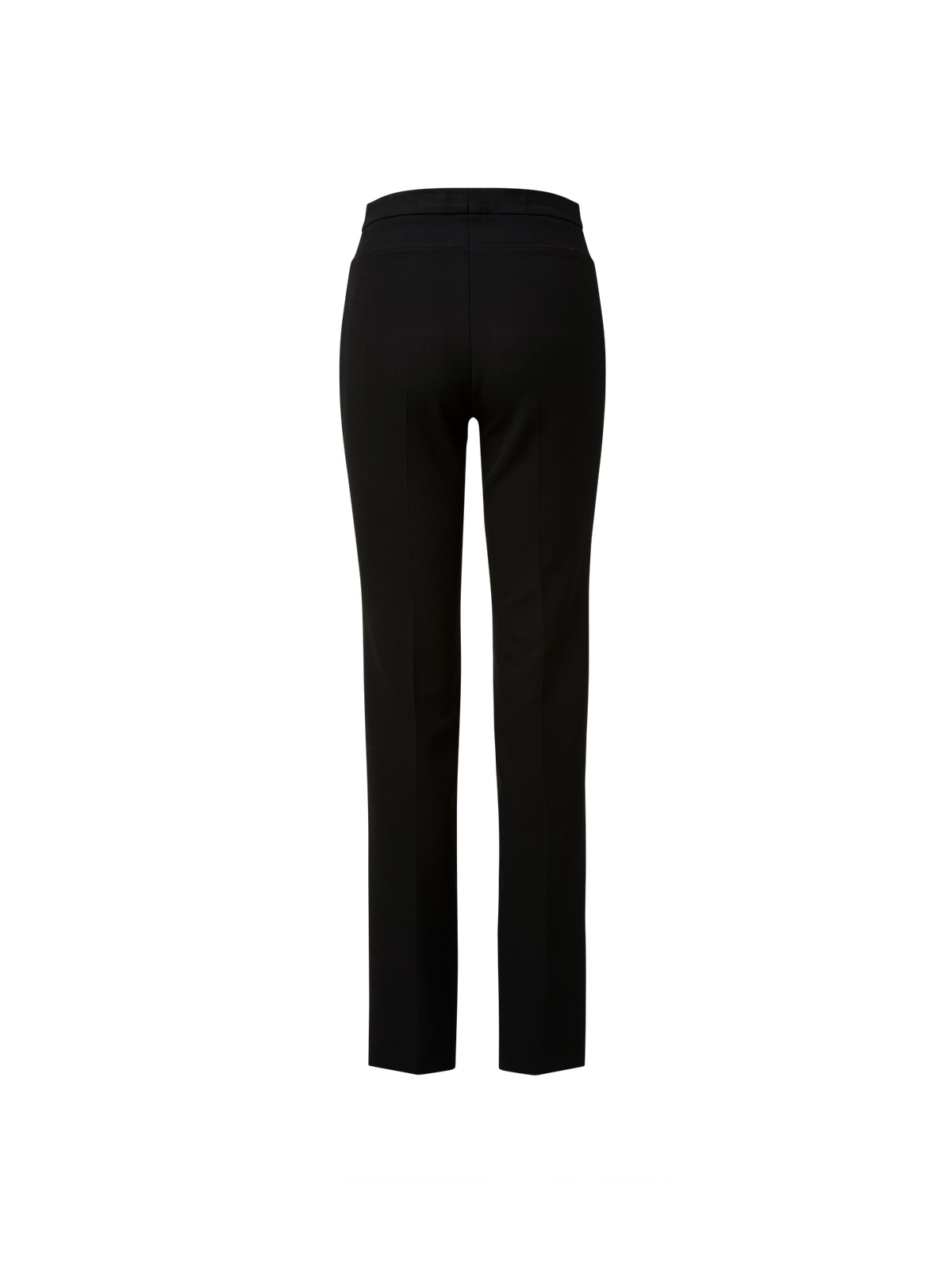 Designer Straight Wool Pants - black