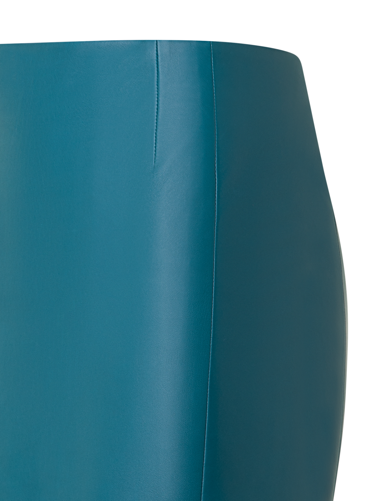 Designer Leather Pencil Skirt - green
