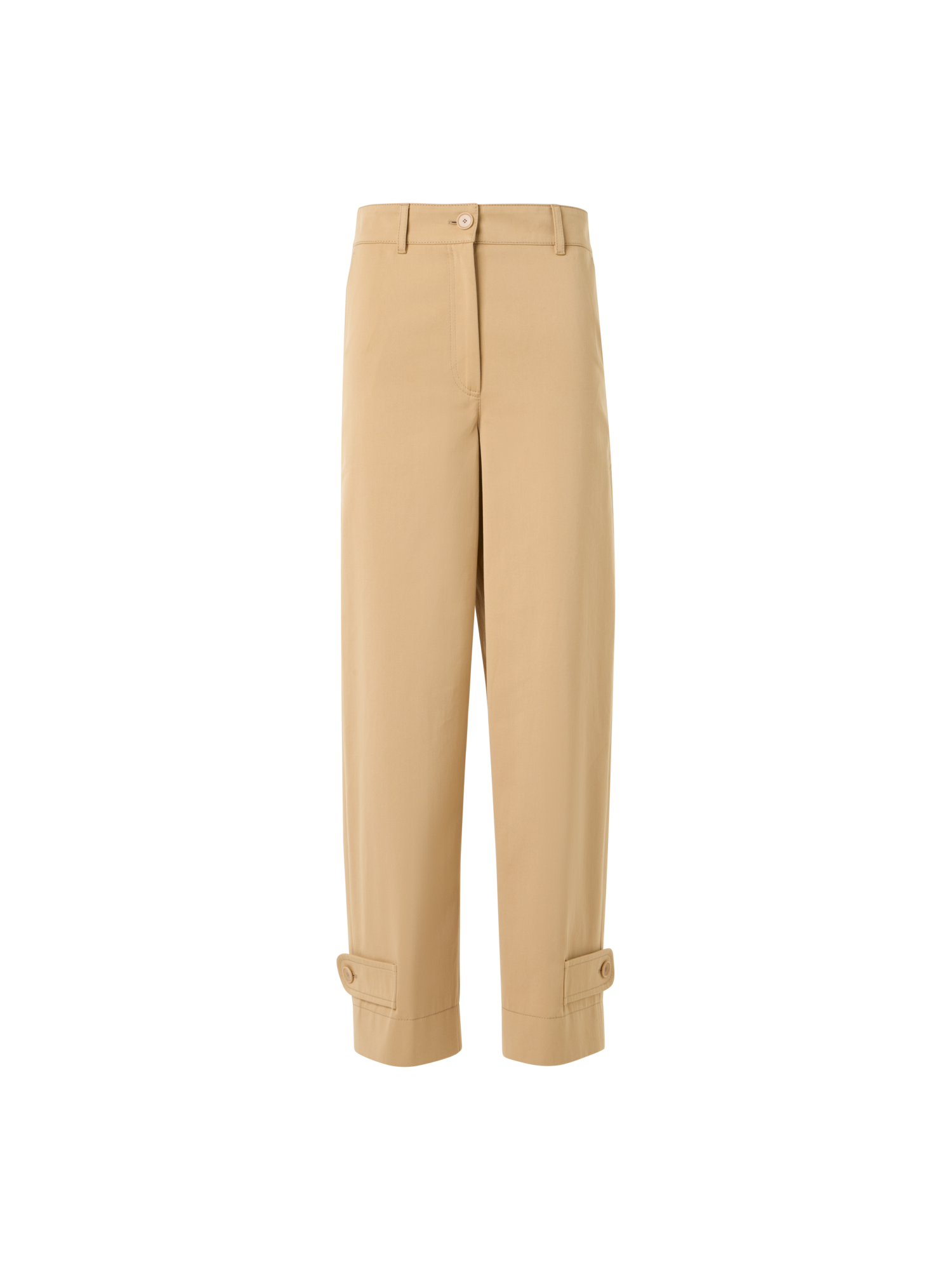 Designer Fraser Pants in Cotton Gabardine - beige