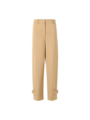 Designer Fraser Pants in Cotton Gabardine - beige