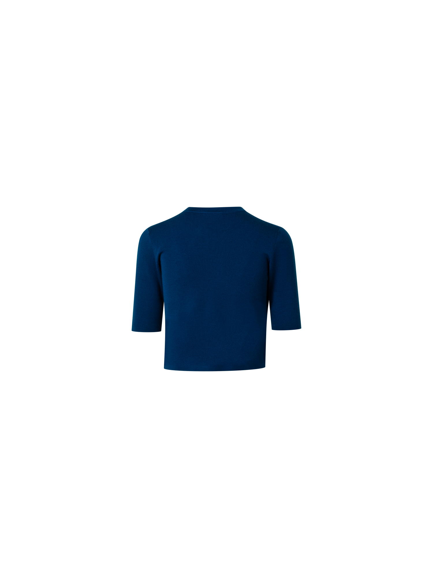 Designer Bolero Cardigan in Wool - blue
