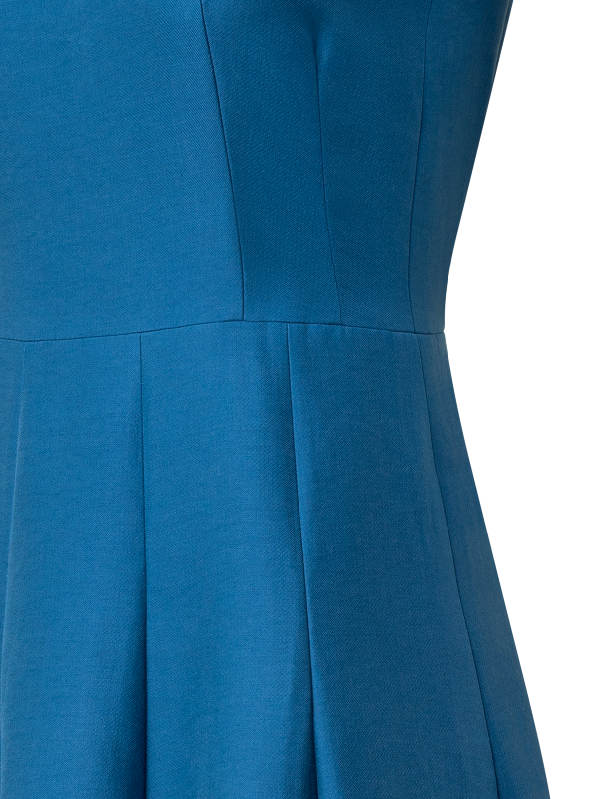 Designer Sleeveless Fit & Flare Midi Dress - blue