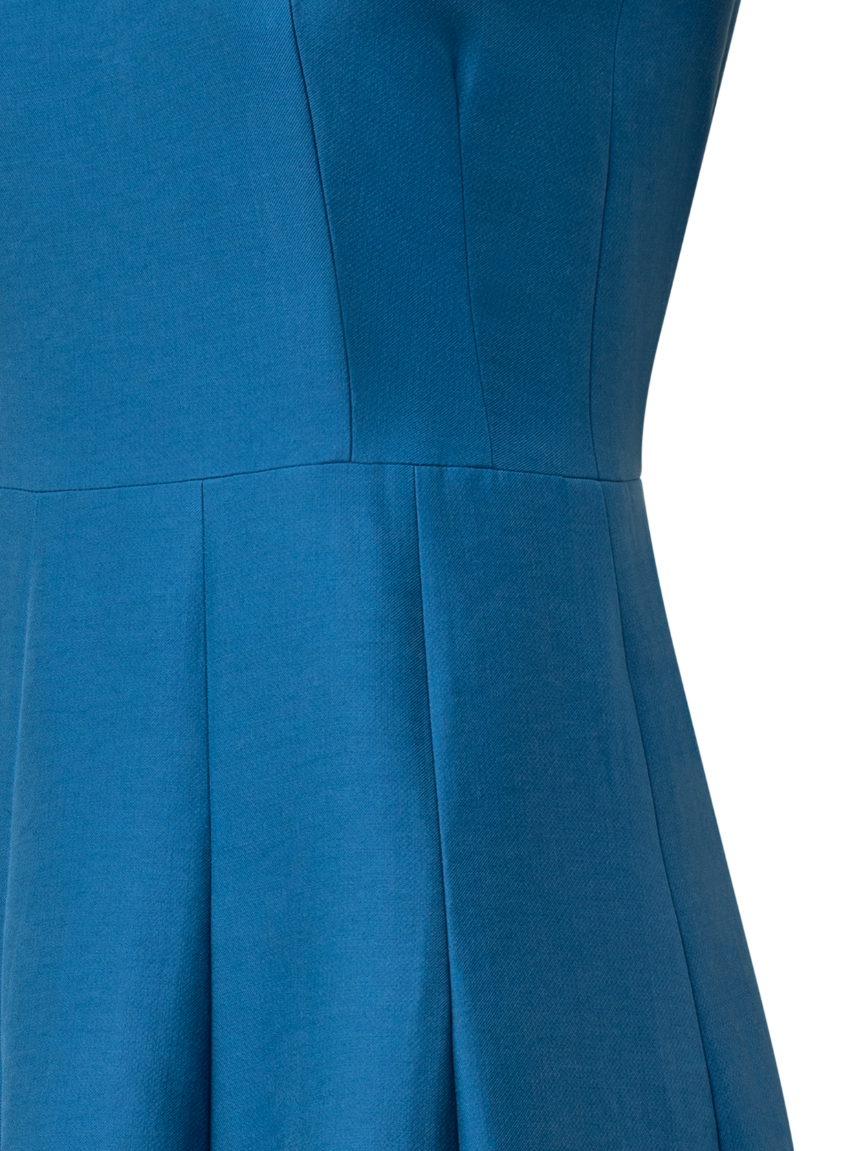 Designer Sleeveless Fit & Flare Midi Dress - blue