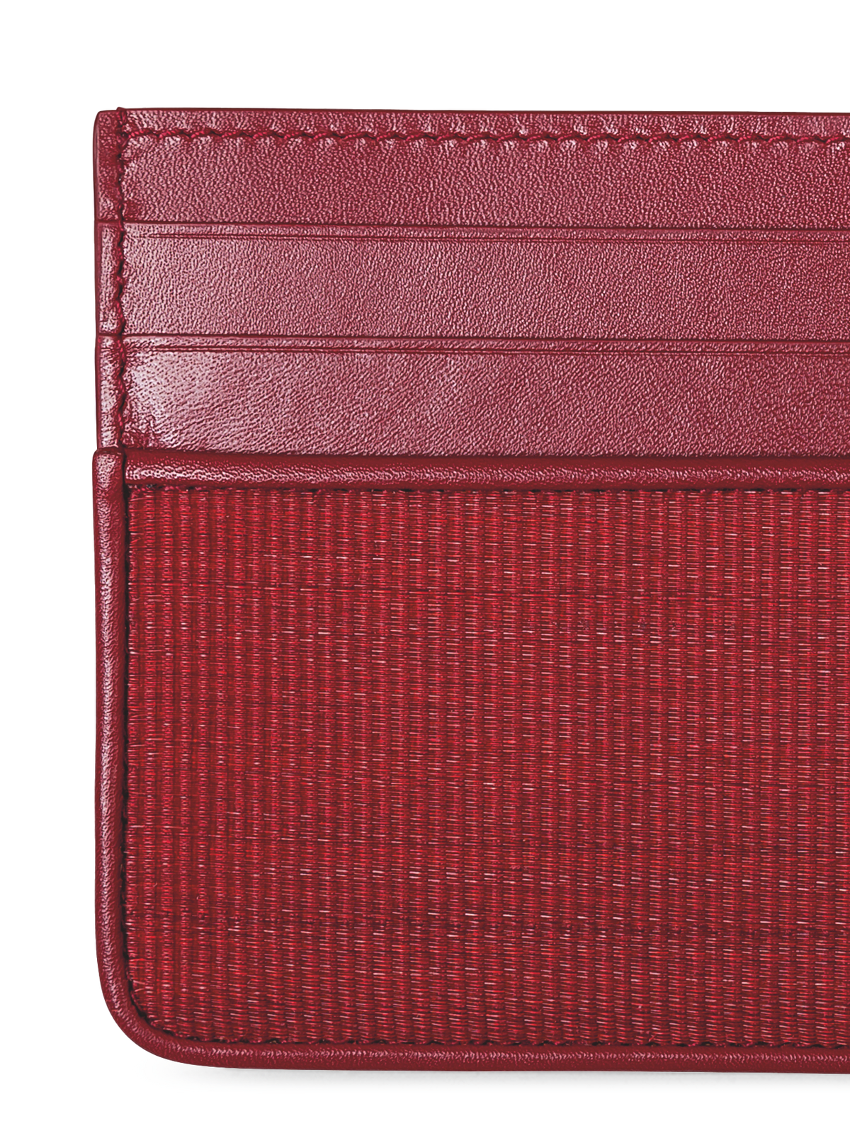 Designer Card Holder in Horsehair - wine - red