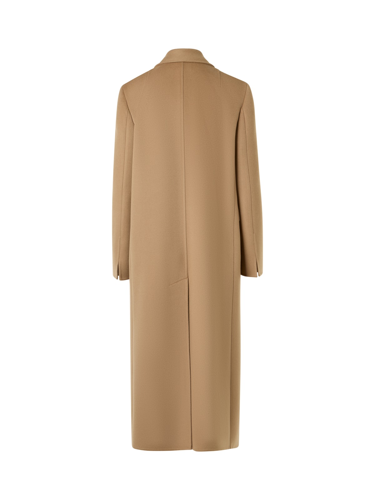 Designer Cashmere Double-Face Straight Coat - beige