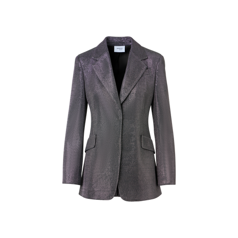 Metallic Birdseye Jersey Blazer