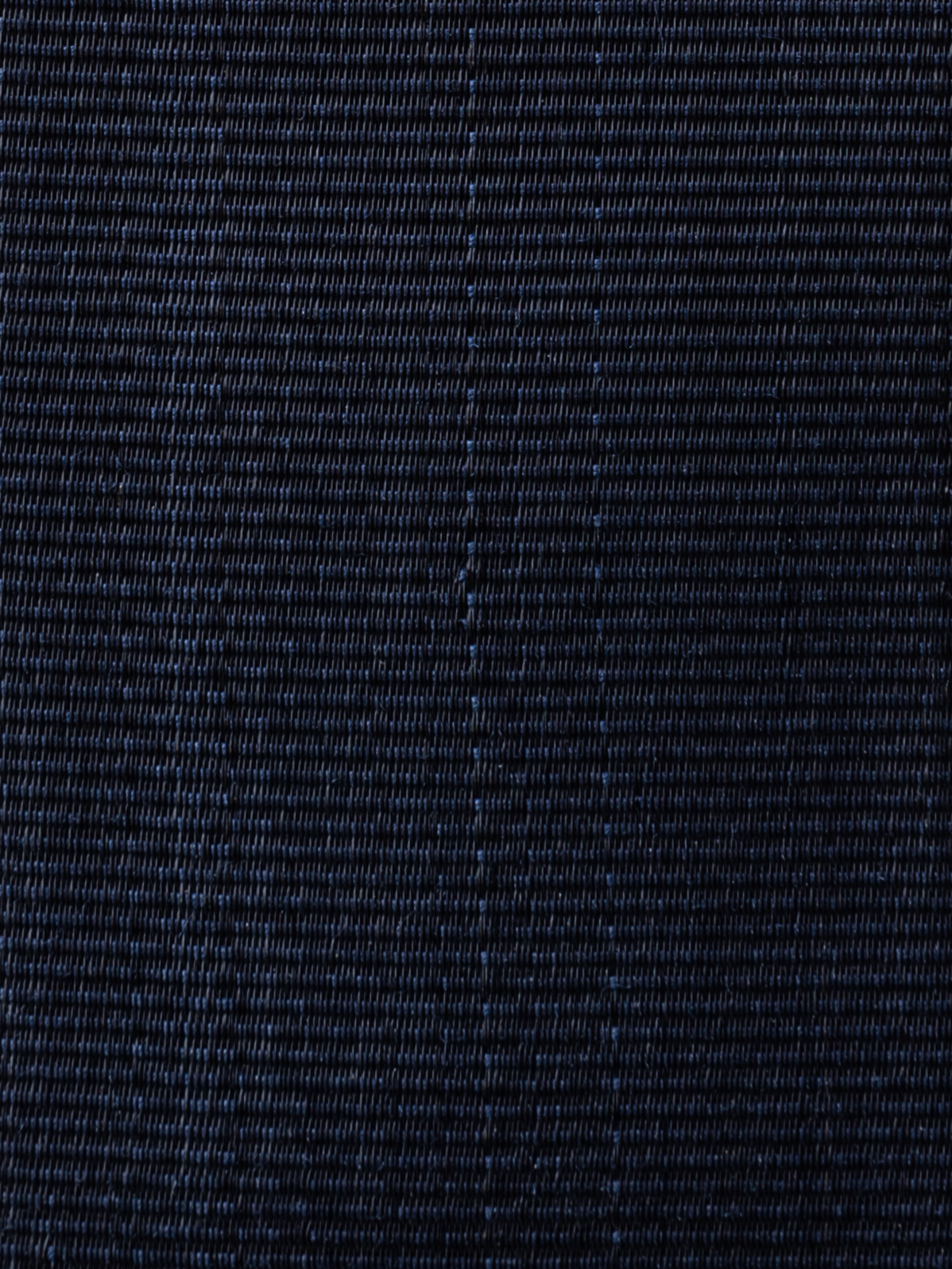 Designer Luggage Tag in Horsehair and Leather - navy - blue