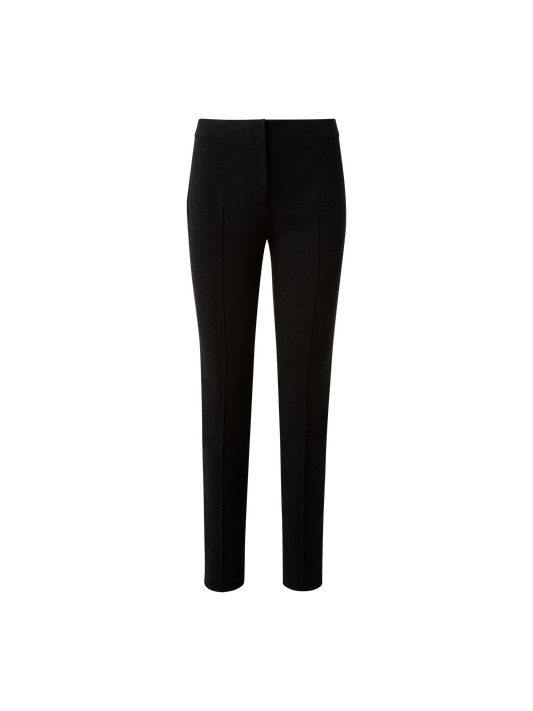 Designer Skinny Jersey Stretch Pants - black - grey