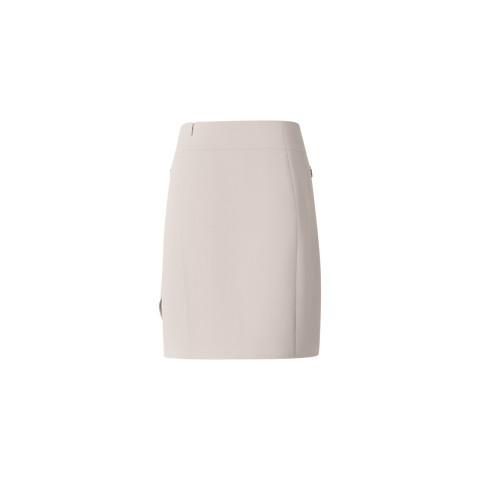Short Skirt in Cotton Double-Face