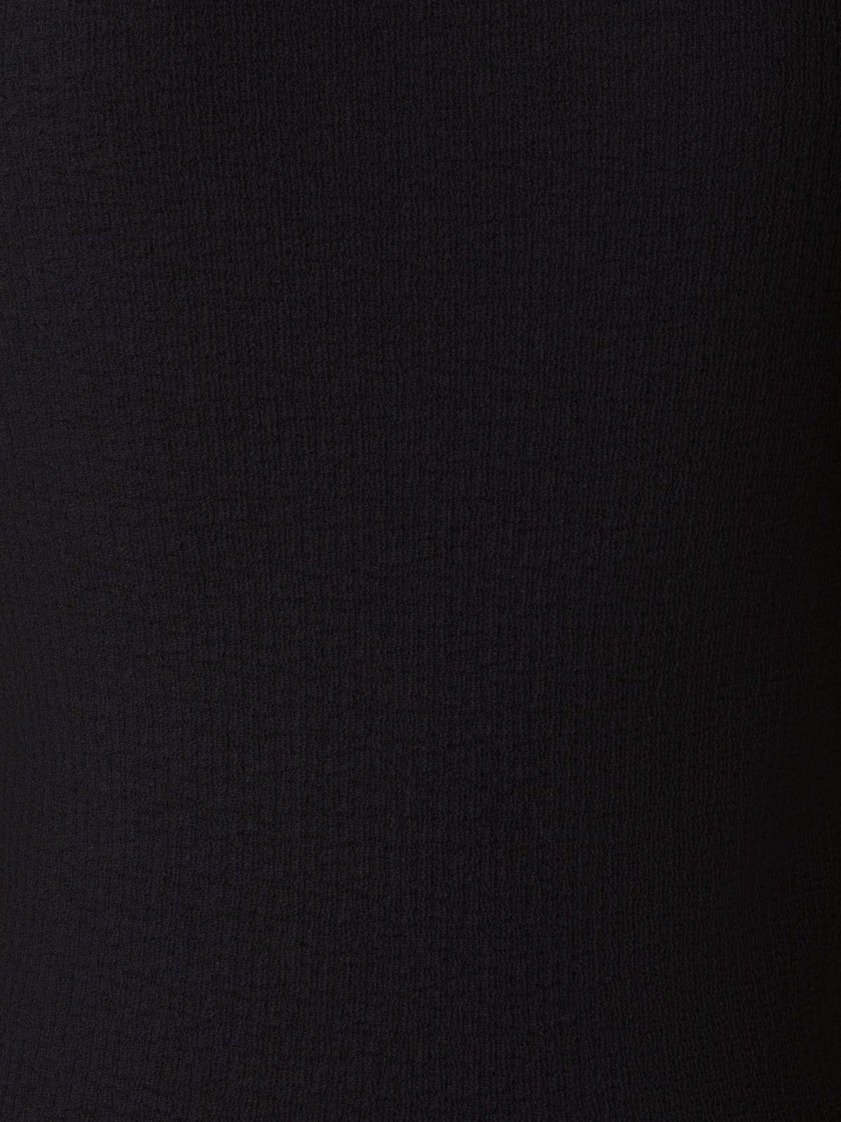 Designer Double Layered Knit Sweater in Sheer Cotton - black