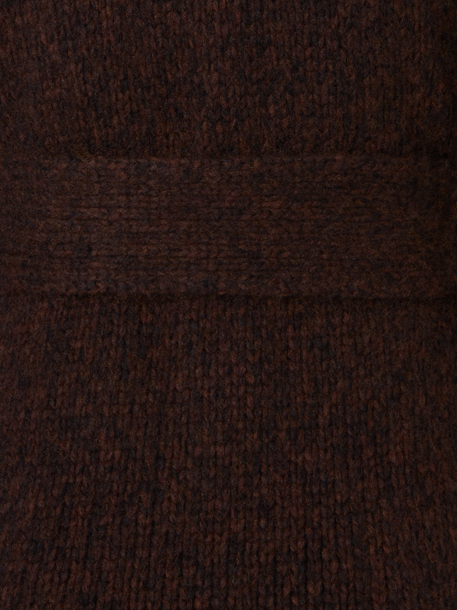 Designer Cashmere Silk Mouliné Long Cardigan - black - brown - multicolor