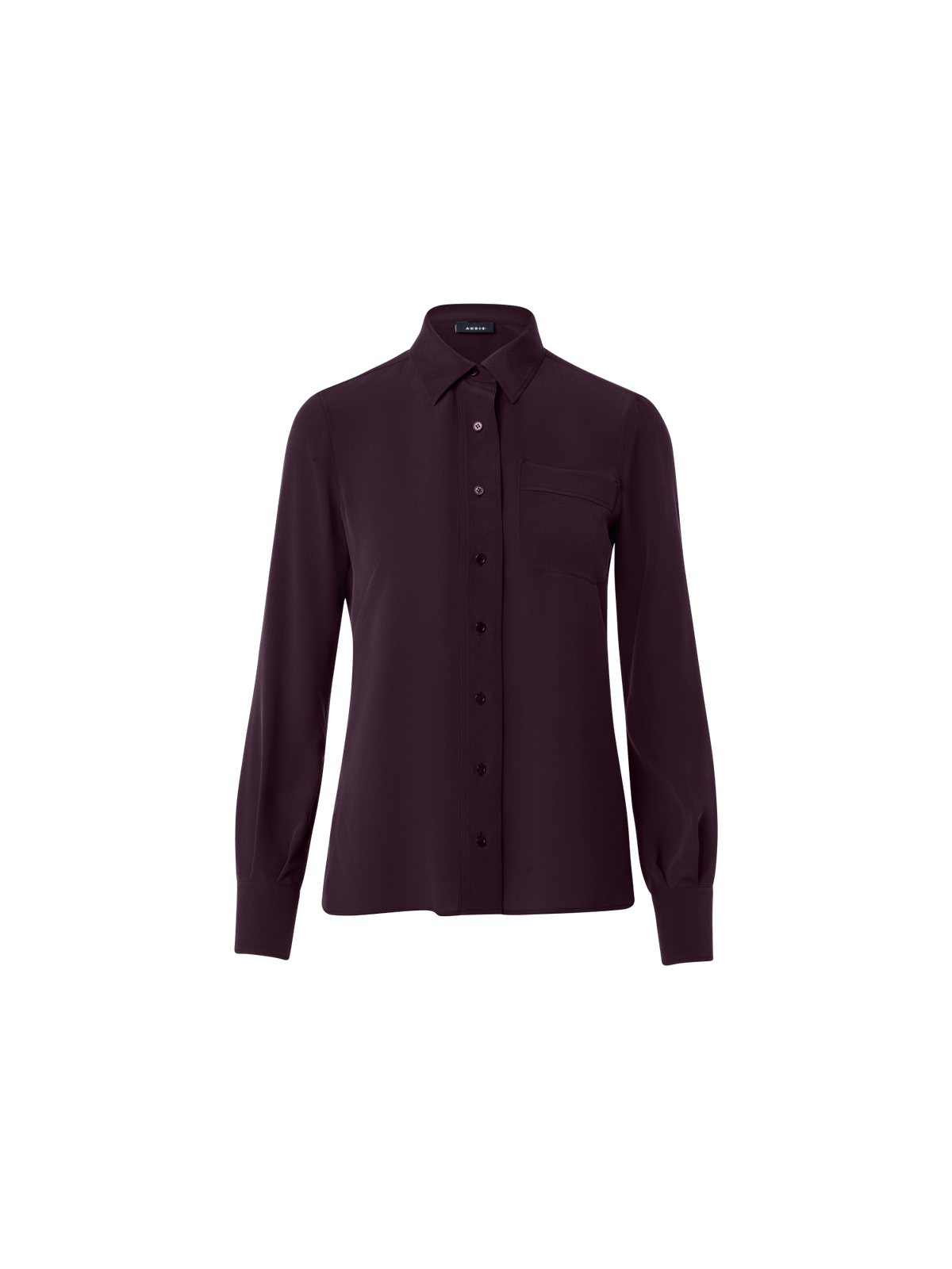 Designer Silk Crêpe Blouse - purple