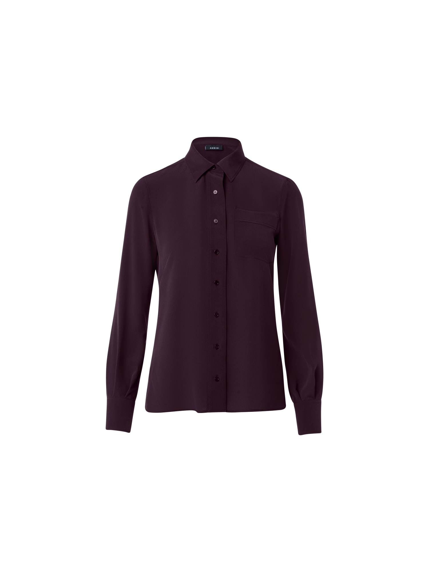 Designer Silk Crêpe Blouse - purple