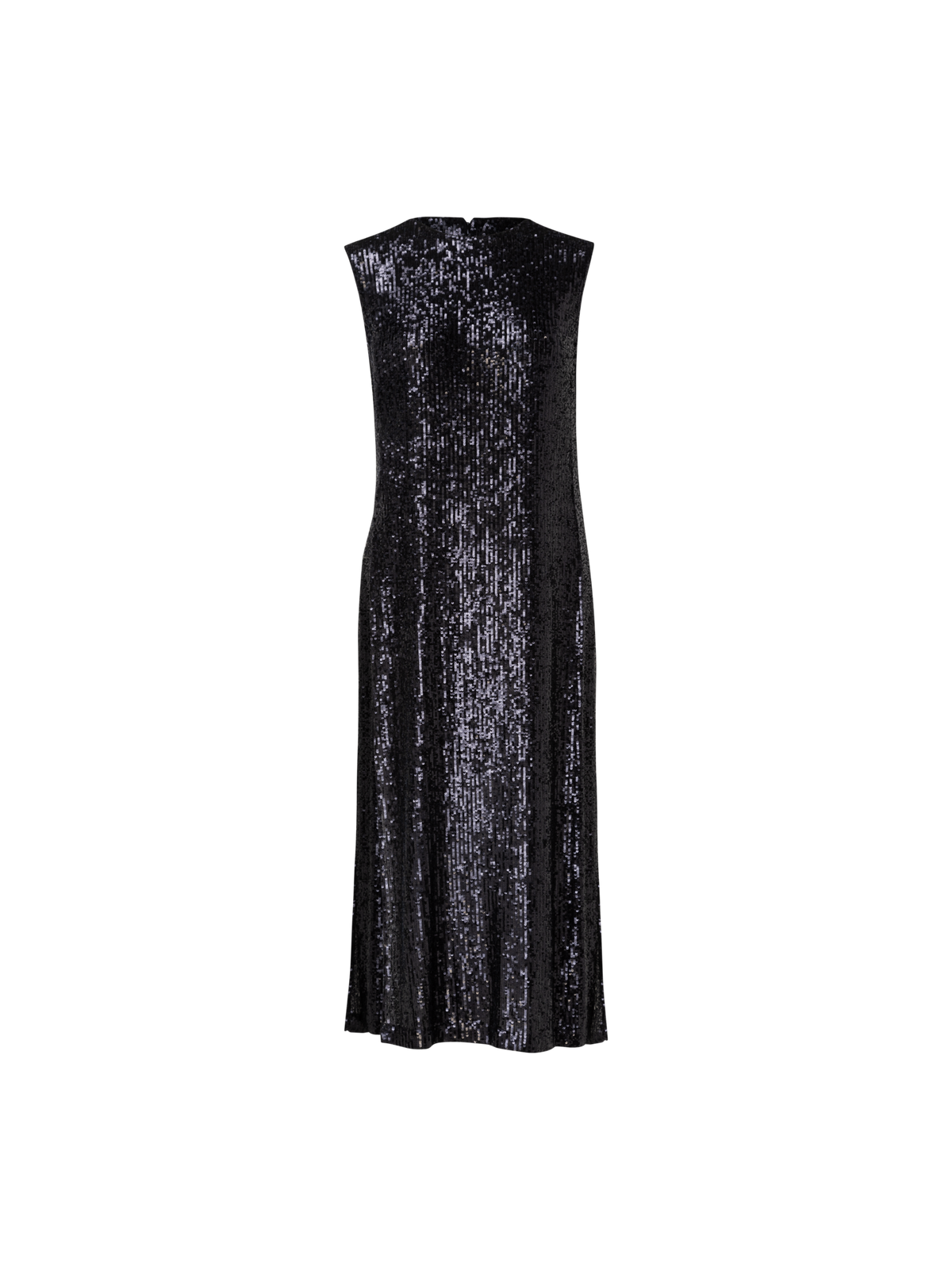 Designer Sequins Long Tunic - black