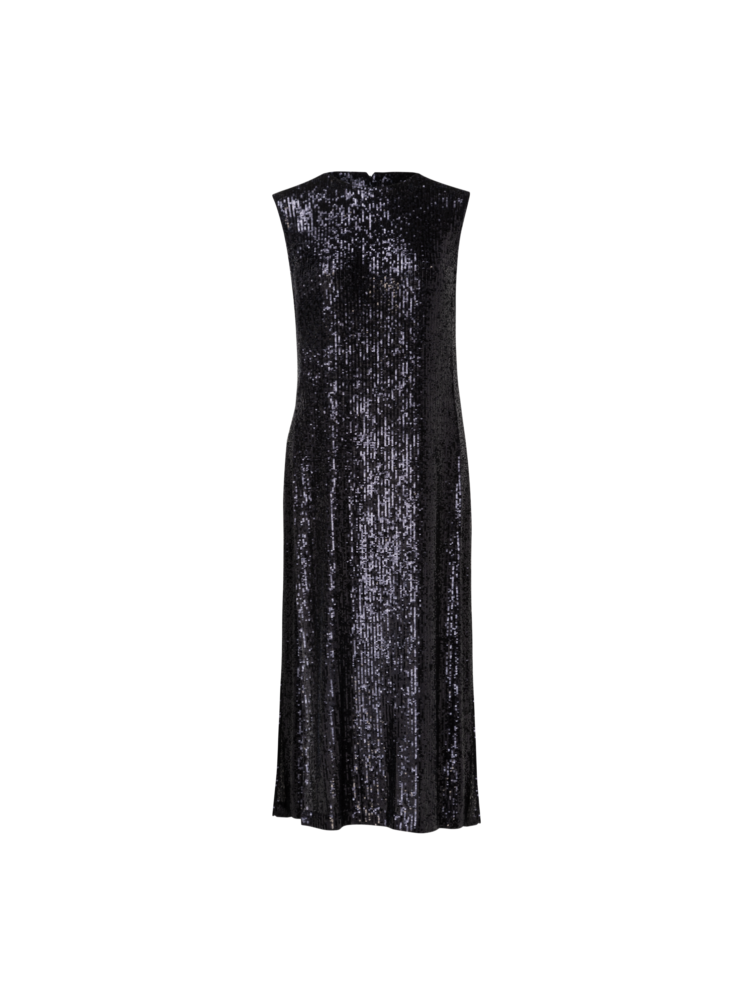Designer Sequins Long Tunic - black