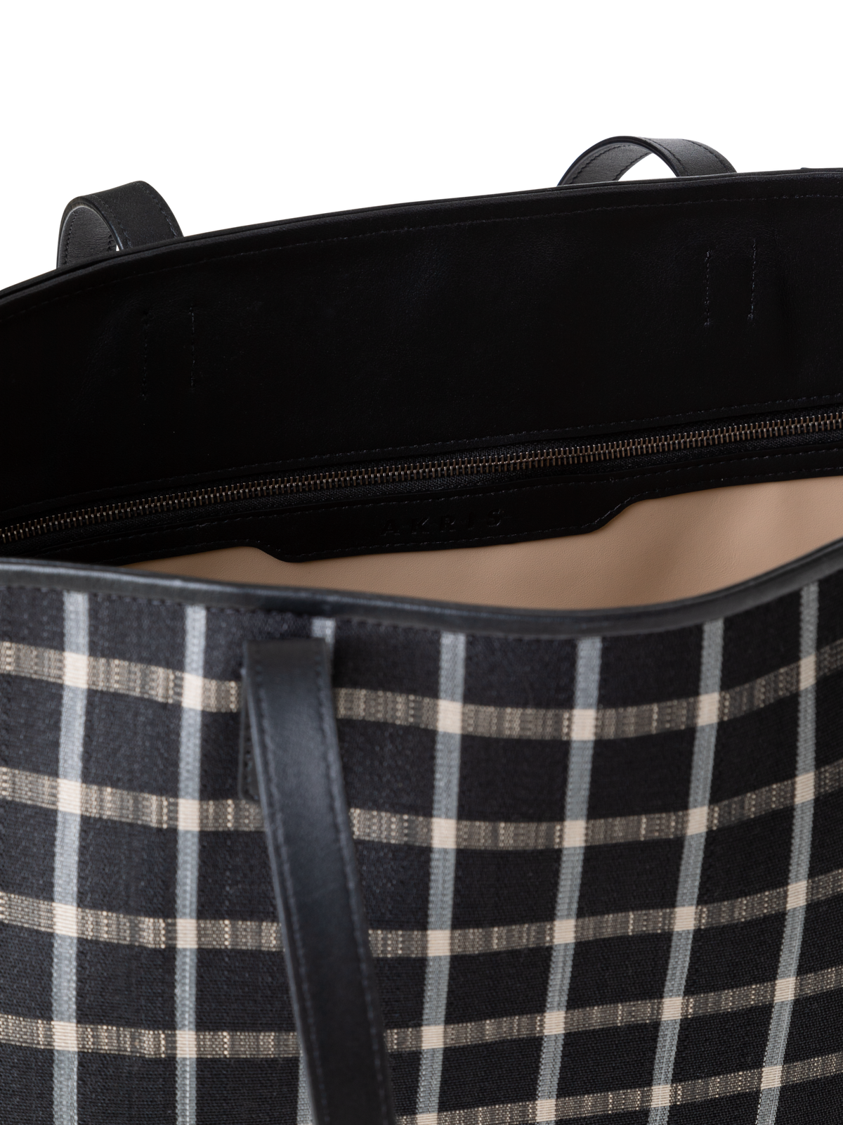 Designer Ai Medium Shoulder Tote - neutral - black - multicolor