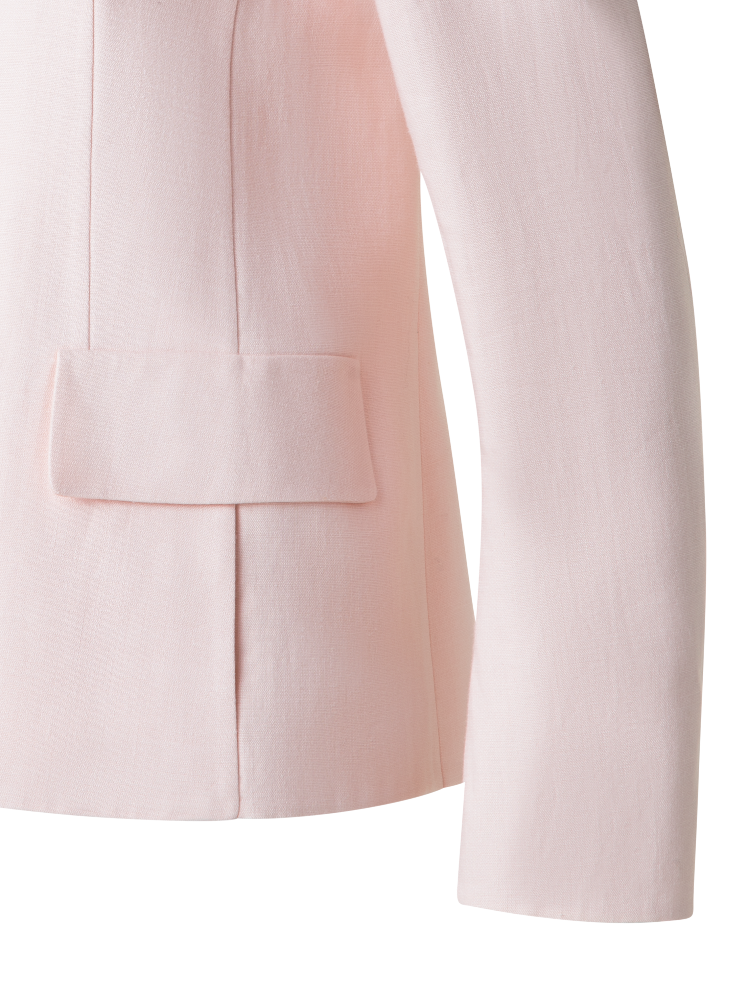 Designer Double-Breasted Blazer in Linen Double-Face - pastel - pink