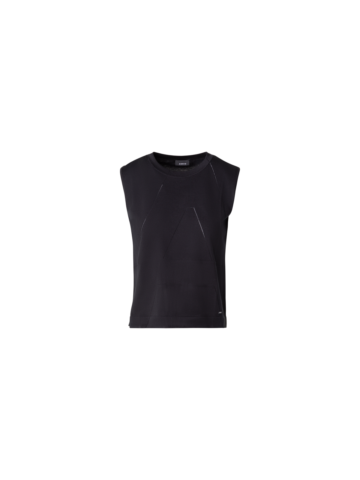 Designer 1/5 Sea Island Cotton Tank Top - black