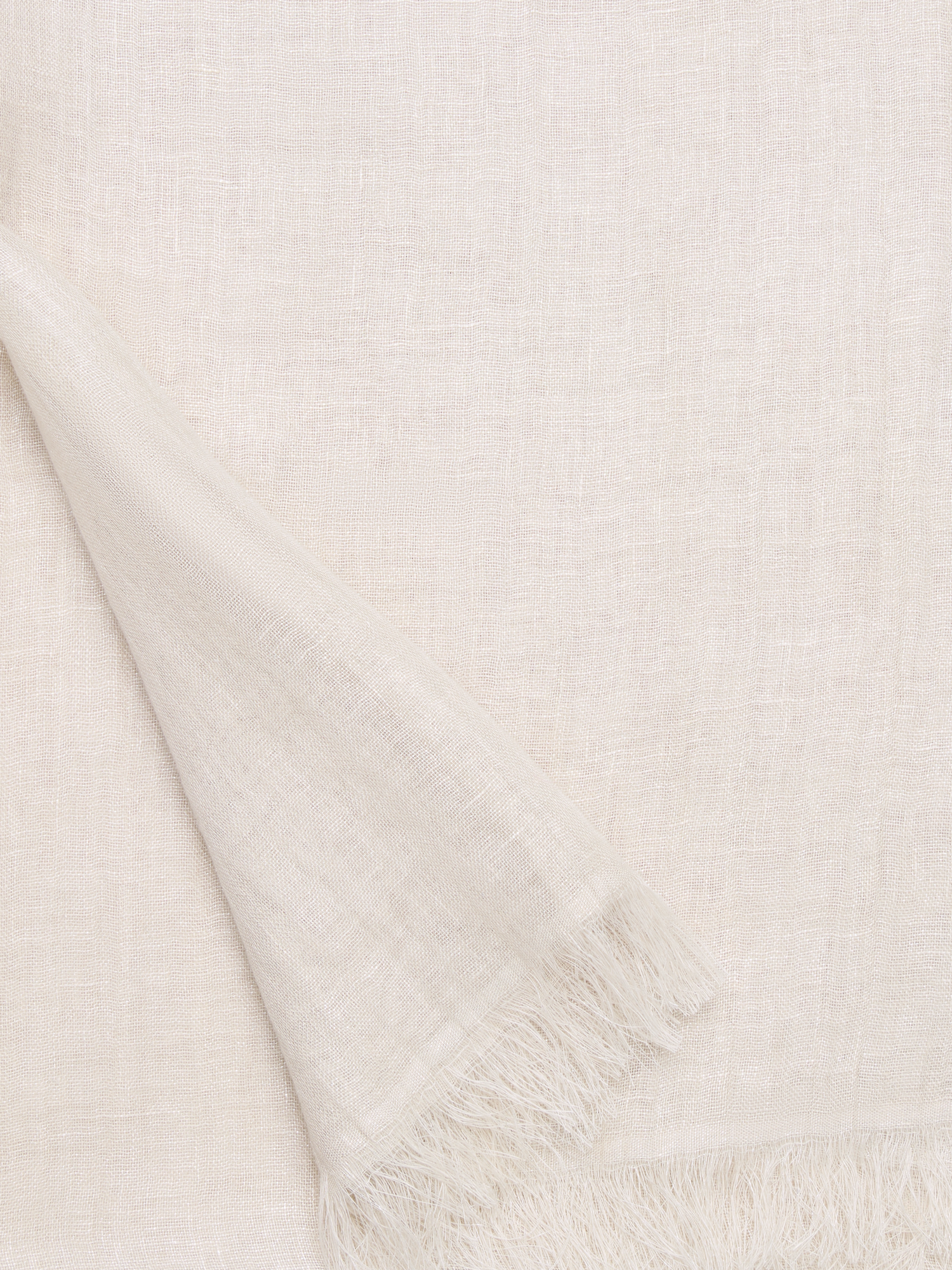 Designer Linen Scarf - neutral - beige