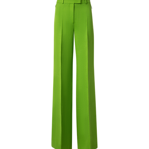 Wide Silk Shantung Pants