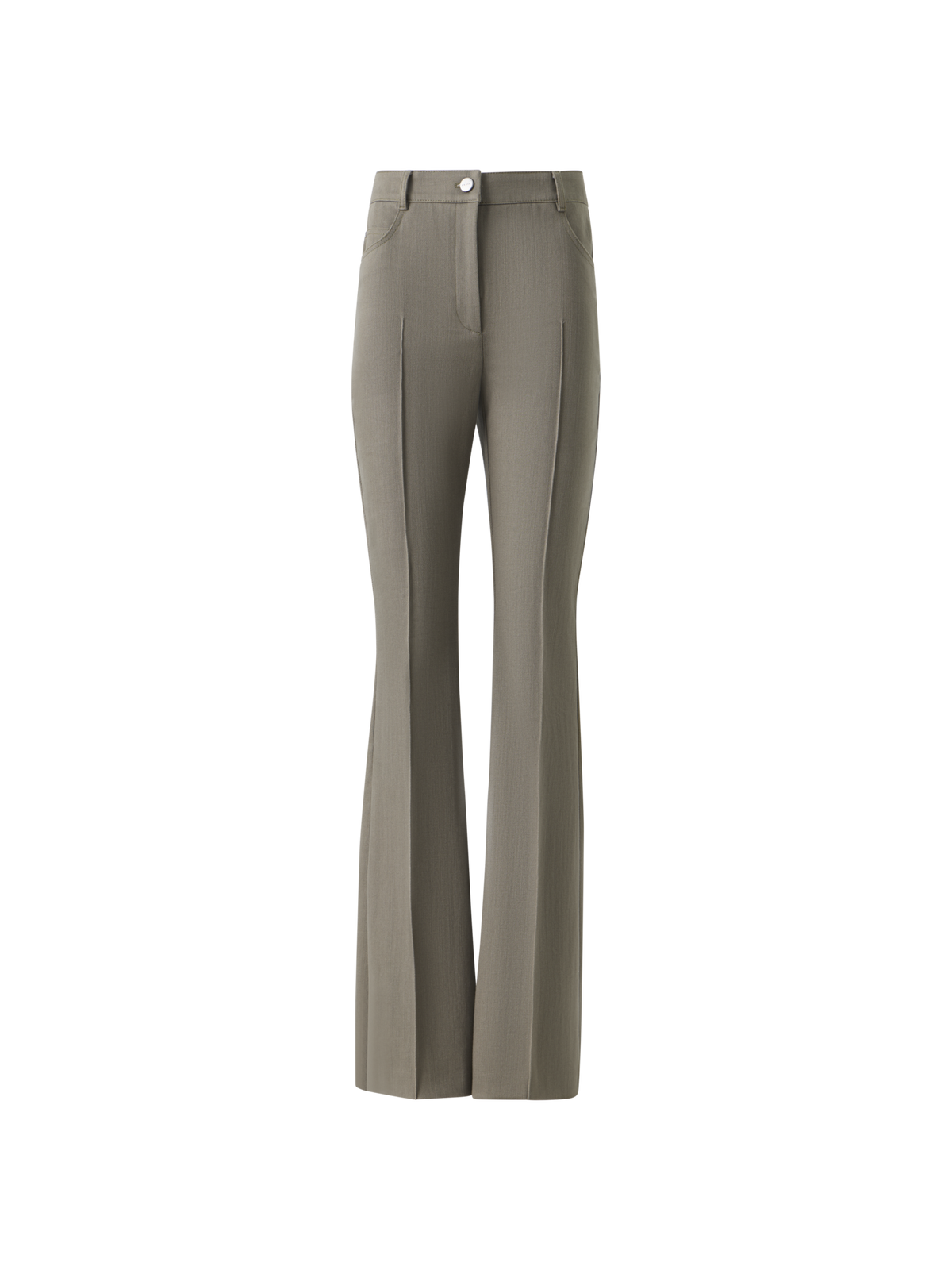 Designer Farid Bootcut Cotton Denim Pants - beige
