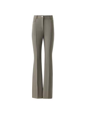 Designer Farid Bootcut Cotton Denim Pants - beige
