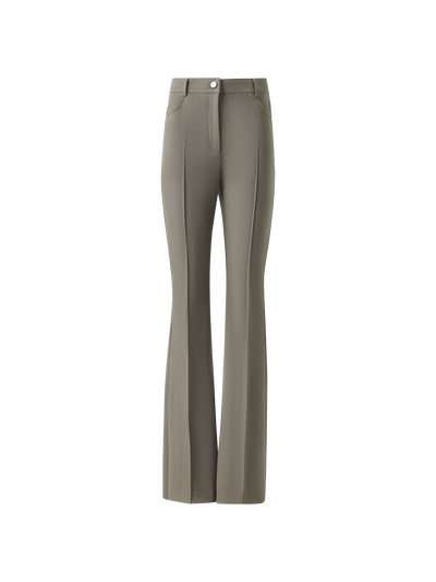 Designer Farid Bootcut Cotton Denim Pants - beige