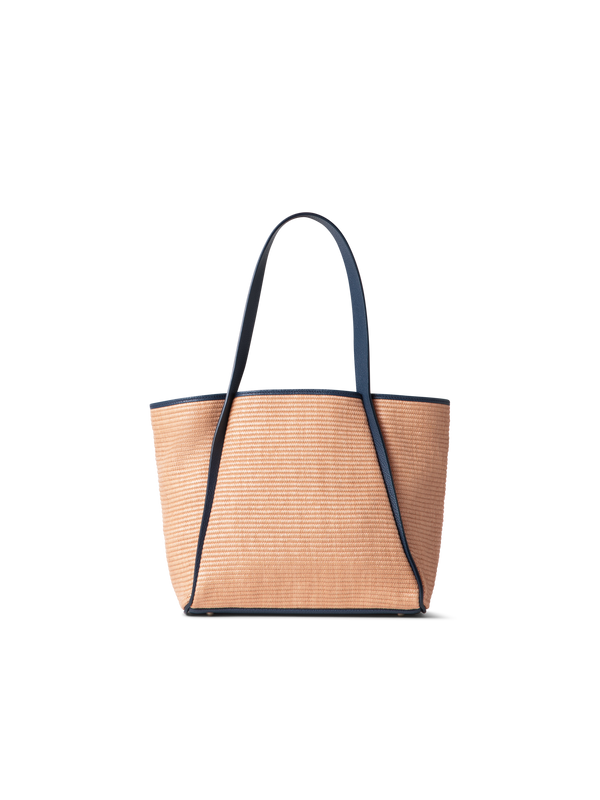 Designer Alex Small Tote - navy - blue - multicolor - beige