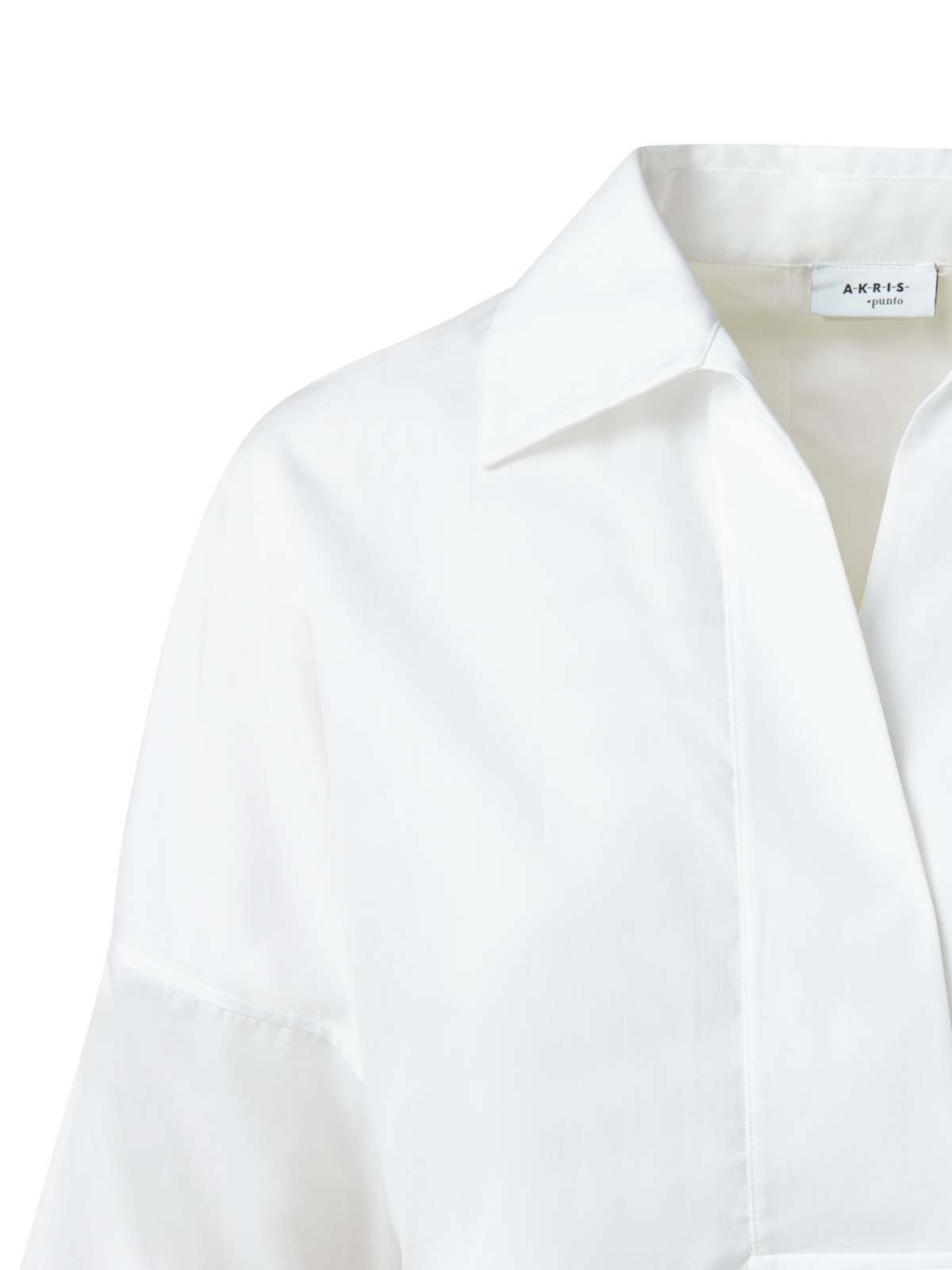 Designer Oversized Shirt with Kimono Sleeves - white