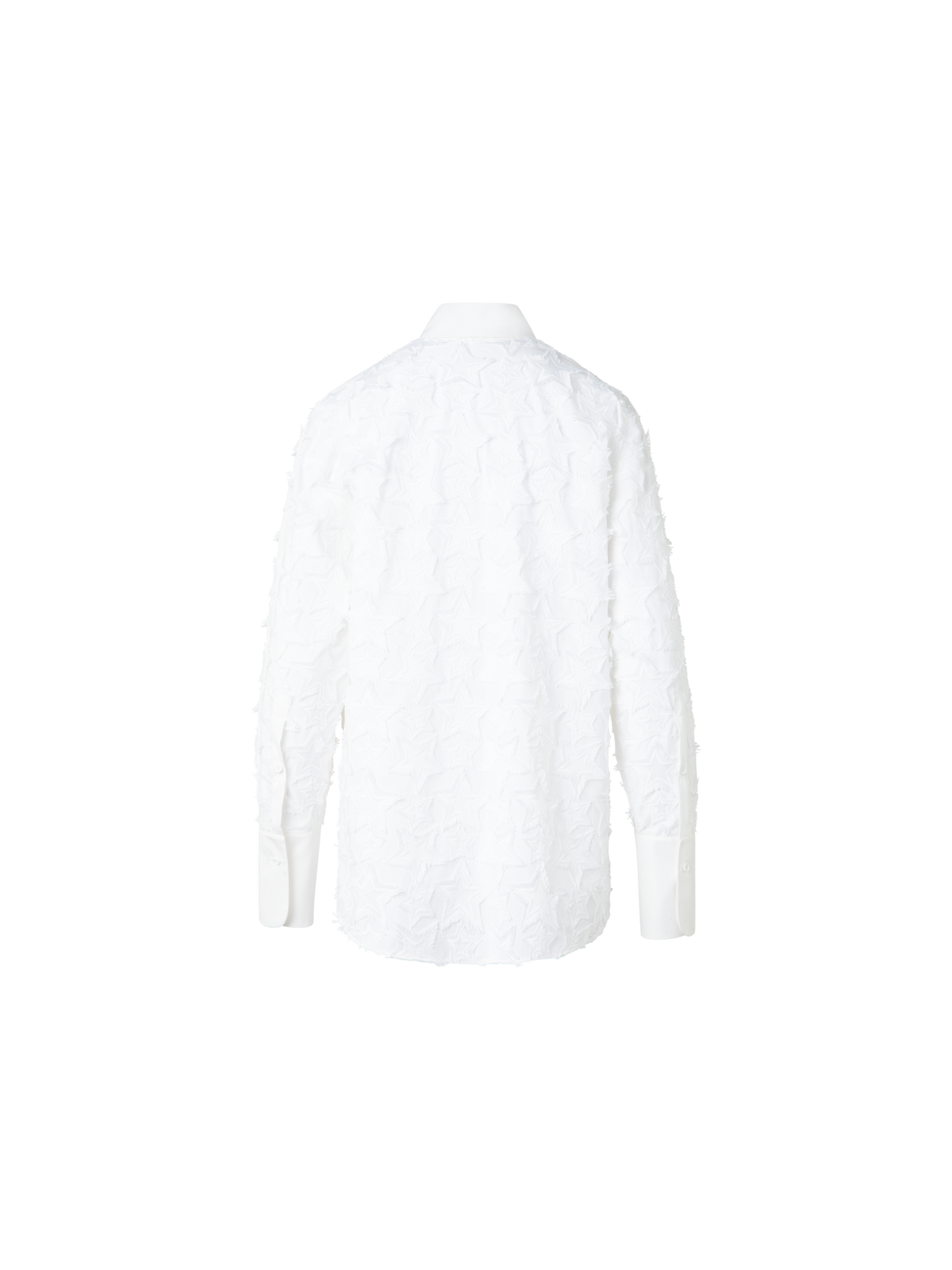 Designer Blouse in Cotton with 3D Star Embroidery - neutral - ecru - white