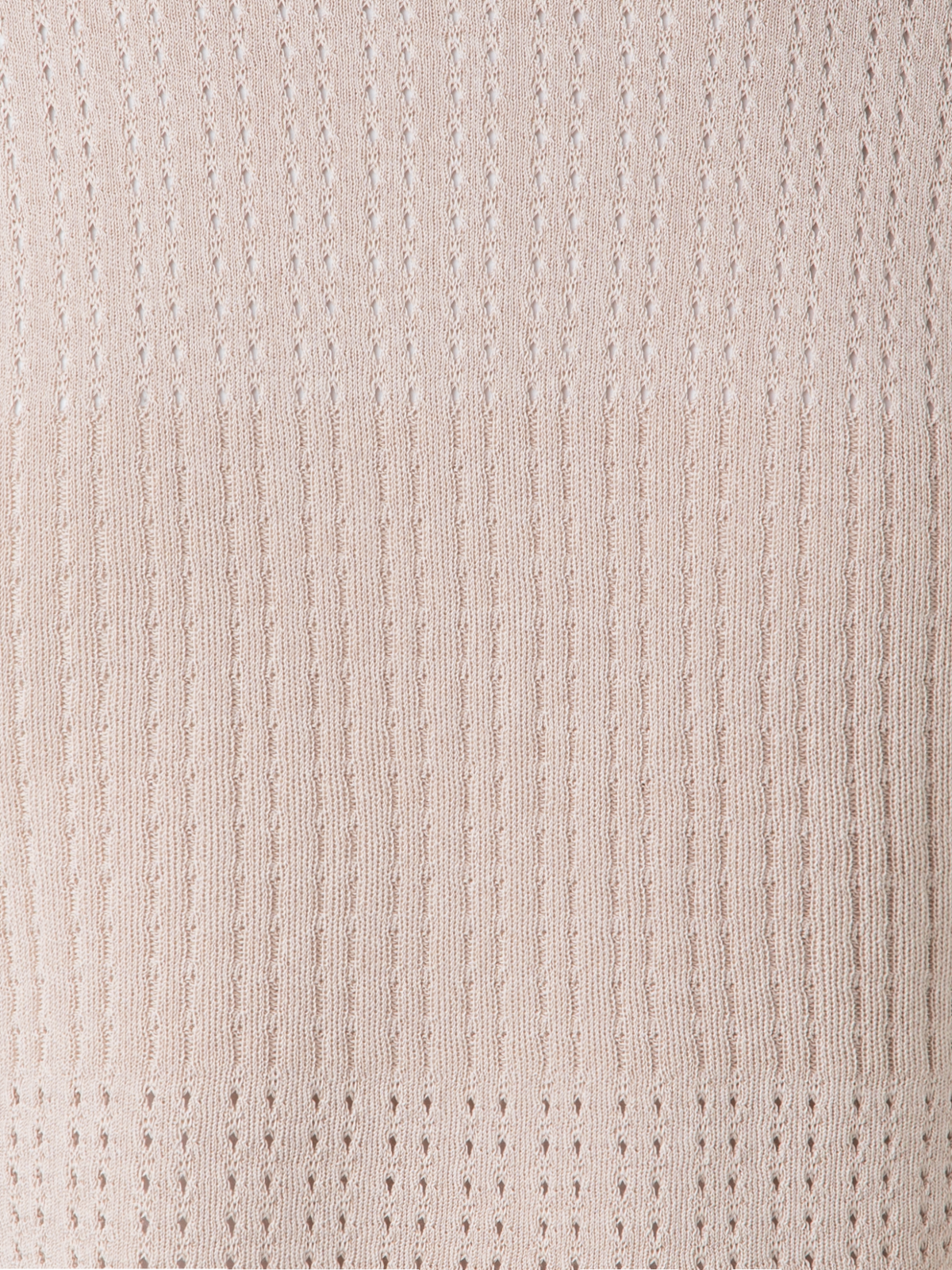 Designer Knit Top in Silk Cotton Ajouré - neutral - pastel - beige