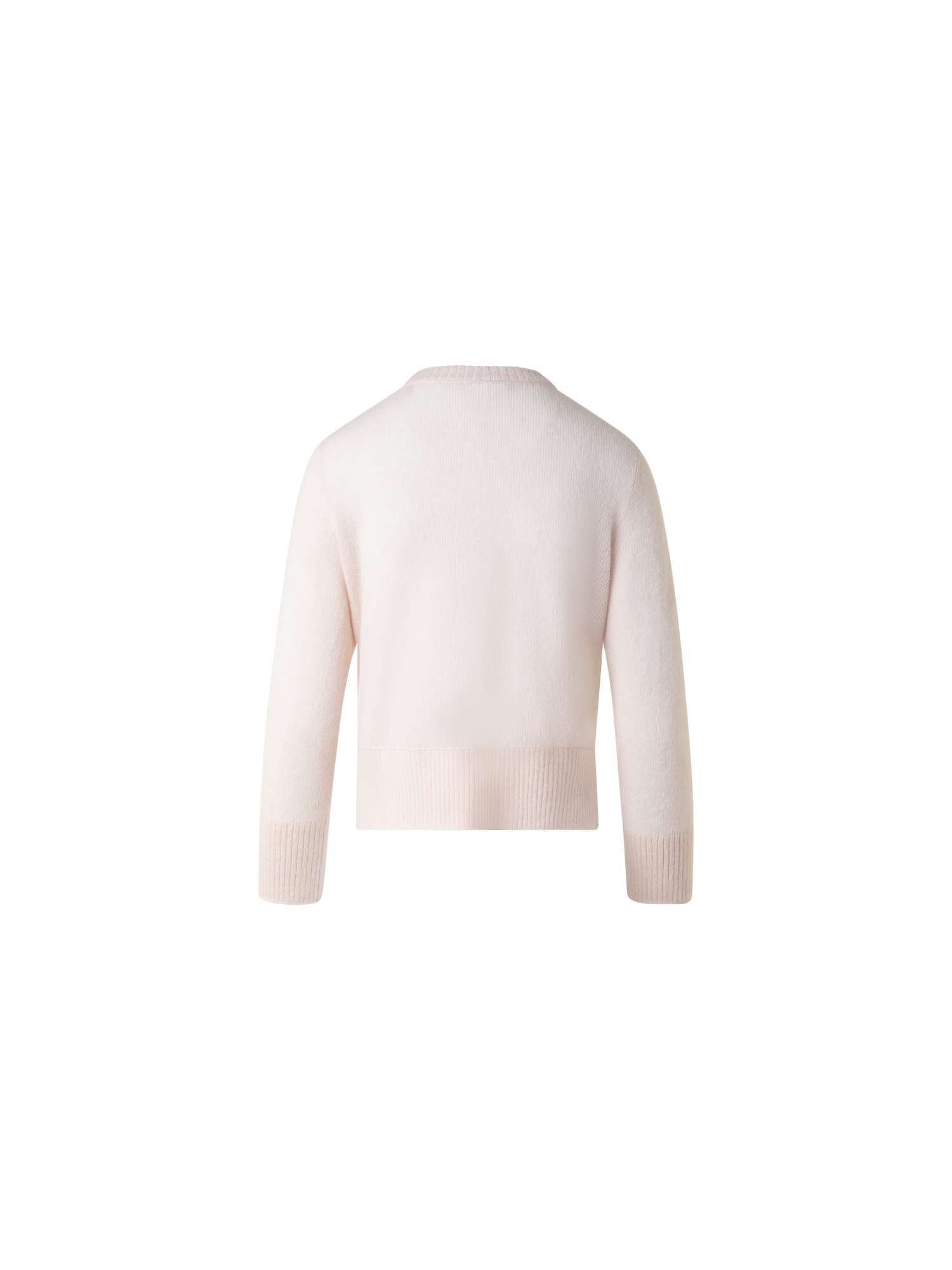 Designer Cashmere Silk Sweater with Bracelet Sleeves - neutral - pastel - beige