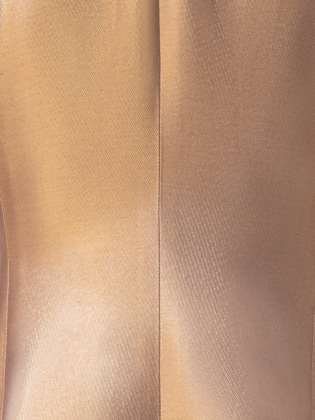 Designer Fitted Single Breasted Jacket in Golden Lurex - gold