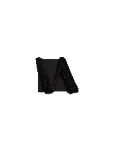 Designer Cashmere-Silk Scarf - black