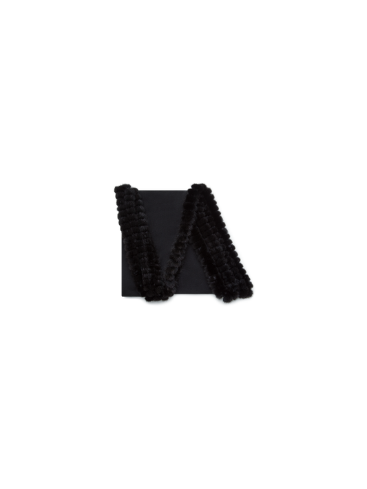 Designer Cashmere-Silk Scarf - black