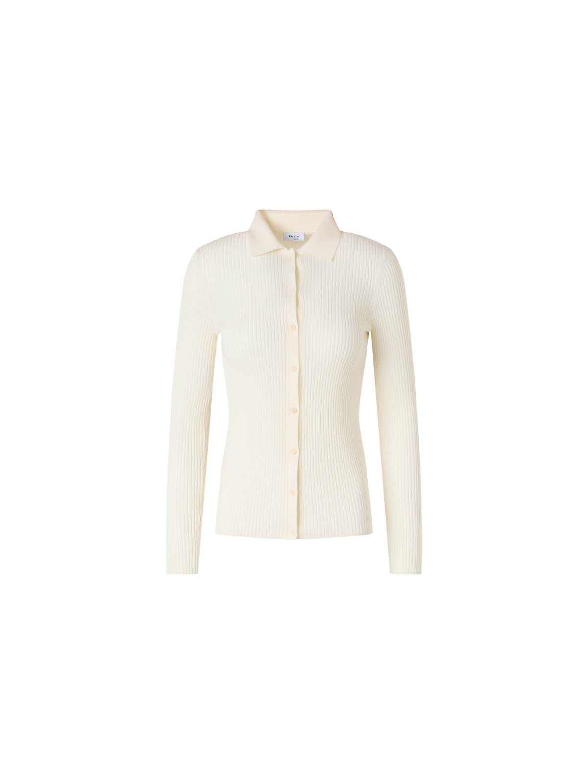 Designer Long-Sleeve Merino Wool Knit Sweater - ecru